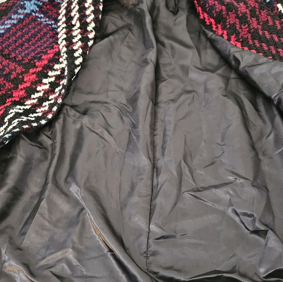 H&M Jacquard Weave Wool Coat L. NWOT - Picture 7 of 8